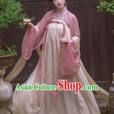 Chinese Ancient Tang Dynasty Imperial Consort Hanfu Dress Traditional Court Princess Costumes for Women