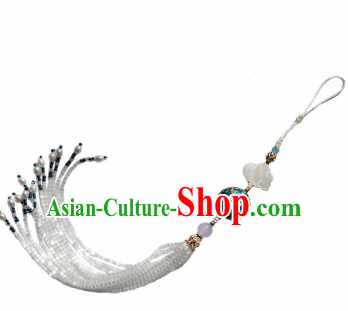 Chinese Ancient Court Tassel Brooch Traditional Princess Hanfu Breastpin Accessories for Women