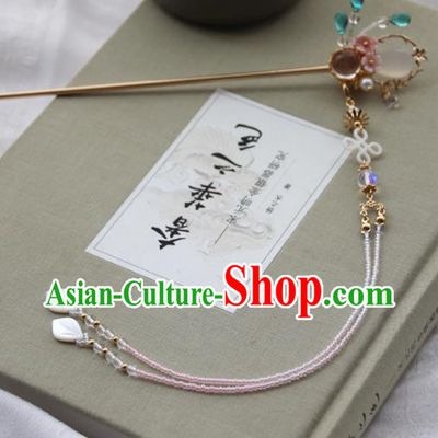 Chinese Ancient Princess Tassel Hair Clip Hairpins Traditional Handmade Hanfu Hair Accessories for Women