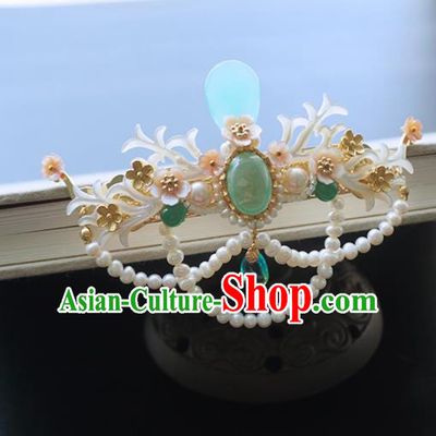 Chinese Ancient Princess Hairpins Hair Crown Traditional Handmade Hanfu Hair Accessories for Women