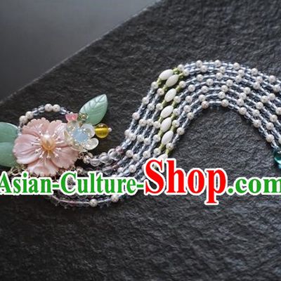 Chinese Ancient Princess Tassel Step Shake Hairpins Traditional Handmade Hanfu Hair Accessories for Women