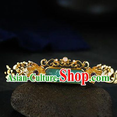 Chinese Ancient Princess Golden Carving Lotus Hair Clip Hairpins Traditional Handmade Hanfu Hair Accessories for Women