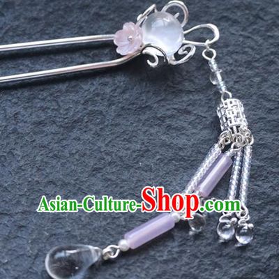 Chinese Ancient Princess Tassel Hairpins Traditional Handmade Hanfu Hair Accessories for Women