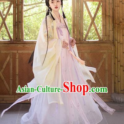 Traditional Chinese Tang Dynasty Palace Princess Hanfu Dress Ancient Court Lady Replica Costumes for Women