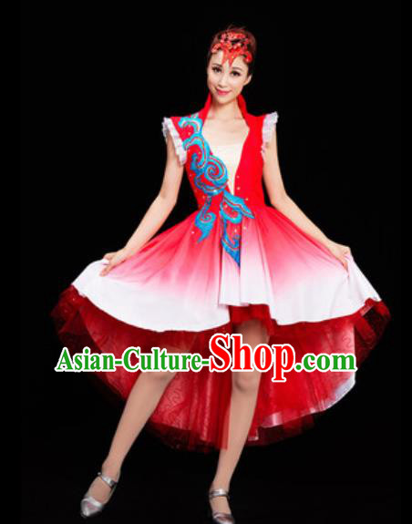 Chinese National Folk Dance Dress Traditional Classical Dance Costume for Women Chinese National Folk Dance Dress Traditional Classical Dance Costume for Women