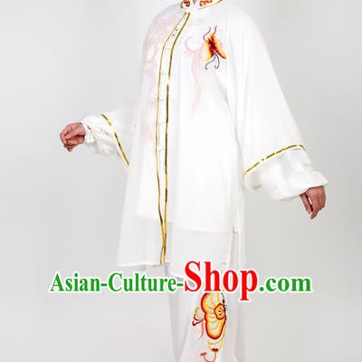 Chinese Traditional Martial Arts Embroidered Butterfly Costume Best Kung Fu Competition Tai Chi Training Clothing for Women