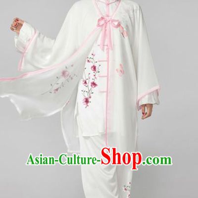 Professional Martial Arts Competition Printing Magnolia Costume Chinese Traditional Kung Fu Tai Chi Clothing for Women