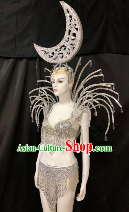 Customized Halloween Samba Dance Costumes Brazil Parade Giant Backboard and Headpiece for Women Customized Halloween Samba Dance Costumes Brazil Parade Giant Backboard and Headpiece for Women