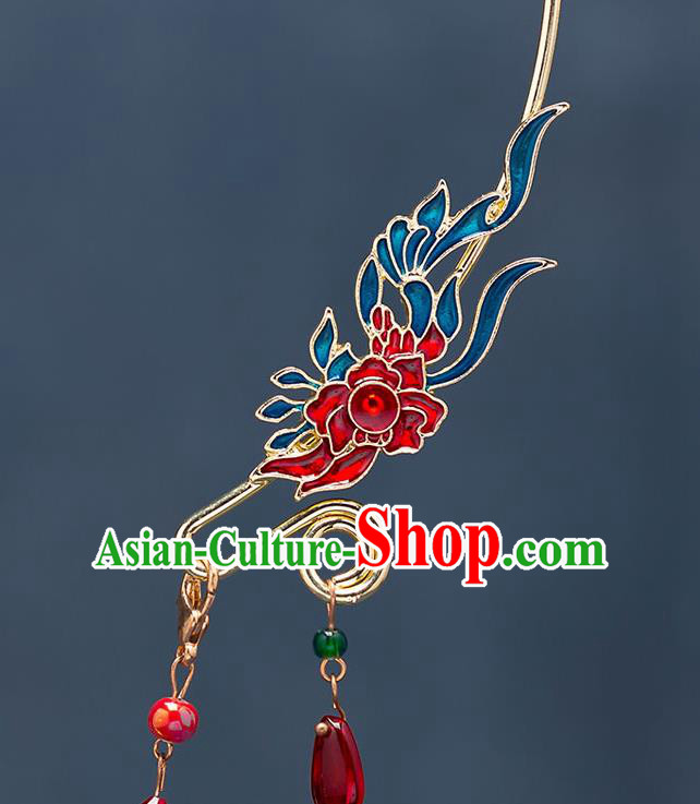 Top Chinese Traditional Cloisonne Dragon Necklace Handmade Hanfu Accessories for Women Top Chinese Traditional Cloisonne Dragon Necklace Handmade Hanfu Accessories for Women