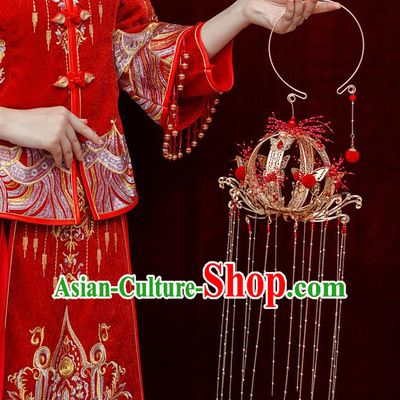 Chinese Traditional Wedding Prop Lantern Ancient Bride Portable Lamp for Women