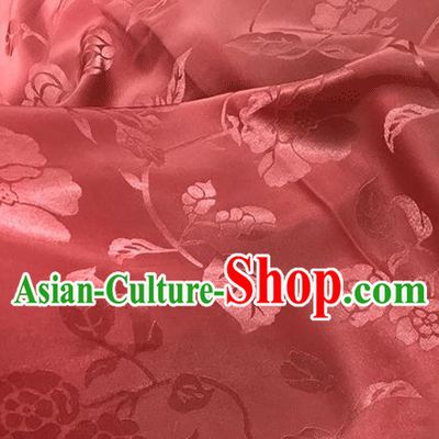 Asian Chinese Traditional Twine Pattern Design Carmine Brocade China Hanfu Satin Fabric Material