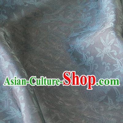 Asian Chinese Priest Frock Grey Silk Fabric Traditional Pattern Design Fabric Chinese Silk Fabric Material