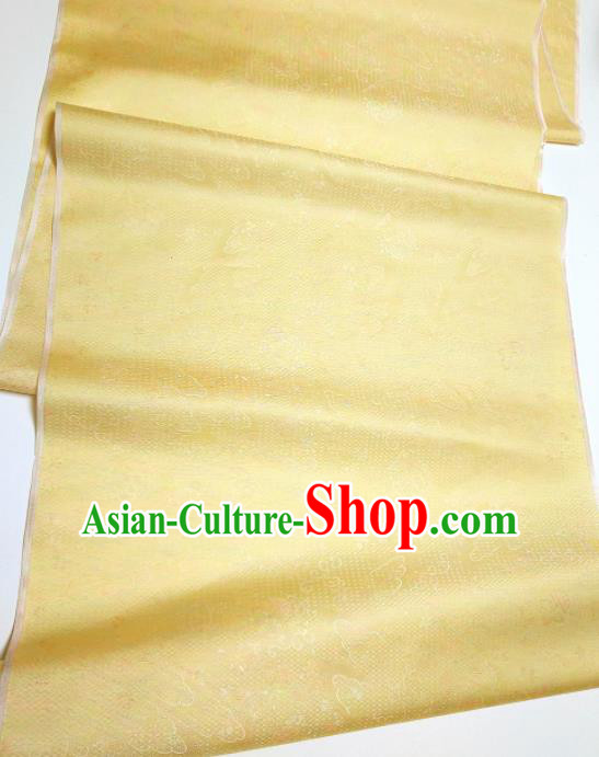 Asian Chinese Traditional Pattern Design Golden Brocade Silk Fabric China Hanfu Satin Material Asian Chinese Traditional Pattern Design Golden Brocade Silk Fabric China Hanfu Satin Material