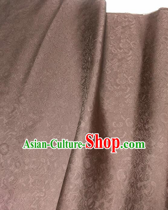 Asian Chinese Traditional Pattern Design Deep Brown Brocade Silk Fabric China Hanfu Satin Material Asian Chinese Traditional Pattern Design Deep Brown Brocade Silk Fabric China Hanfu Satin Material