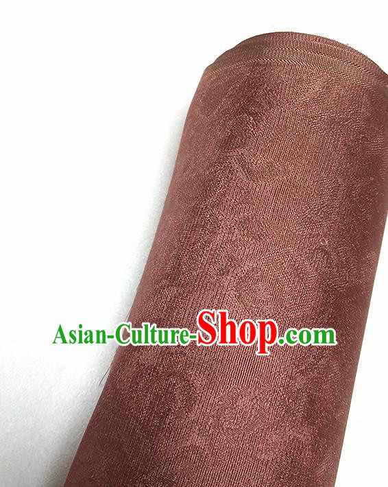 Asian Chinese Traditional Pattern Design Garnet Red Brocade Silk Fabric China Hanfu Satin Material