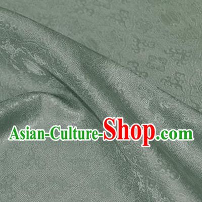 Asian Chinese Traditional Kaki Pedicle Pattern Design Blue Silk Fabric China Qipao Material