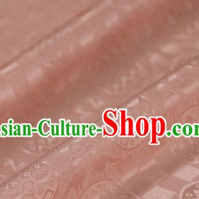Asian Chinese Traditional Pattern Design Pink Silk Fabric China Qipao Material