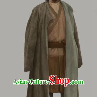 Chinese Drama the Longest Day in Chang An Ancient Tang Dynasty Ethnic Civilian Replica Costumes and Hat Complete Set