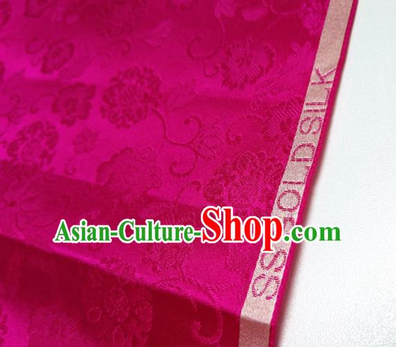 Asian Chinese Traditional Pattern Design Rosy Brocade Silk Fabric China Hanfu Satin Material Asian Chinese Traditional Pattern Design Rosy Brocade Silk Fabric China Hanfu Satin Material