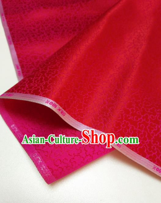 Asian Chinese Traditional Embroidered Flowers Pattern Design Red Silk Fabric China Hanfu Silk Material Asian Chinese Traditional Embroidered Flowers Pattern Design Red Silk Fabric China Hanfu Silk Material