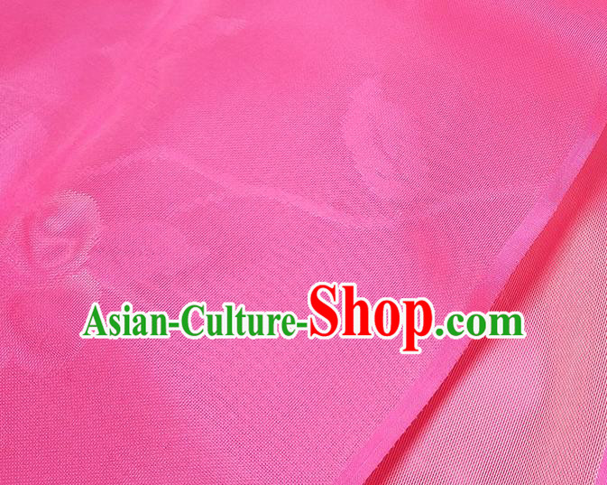 Asian Chinese Traditional Plum Pattern Design Pink Silk Fabric China Hanfu Silk Material Asian Chinese Traditional Plum Pattern Design Pink Silk Fabric China Hanfu Silk Material