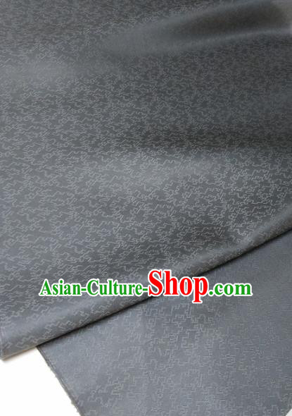 Asian Chinese Traditional Lucky Pattern Design Black Silk Fabric China Hanfu Silk Material Asian Chinese Traditional Lucky Pattern Design Black Silk Fabric China Hanfu Silk Material