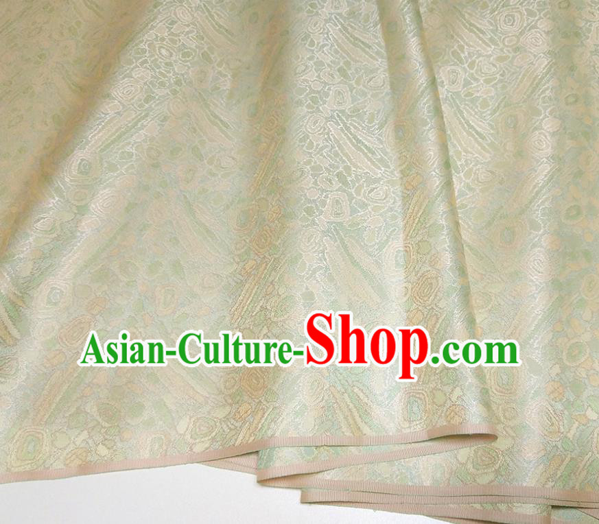 Asian Chinese Traditional Pattern Design Light Green Brocade Silk Fabric China Hanfu Satin Material Asian Chinese Traditional Pattern Design Light Green Brocade Silk Fabric China Hanfu Satin Material