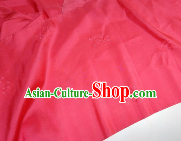 Asian Chinese Traditional Pattern Design Watermelon Red Silk Fabric China Hanfu Silk Material Asian Chinese Traditional Pattern Design Watermelon Red Silk Fabric China Hanfu Silk Material