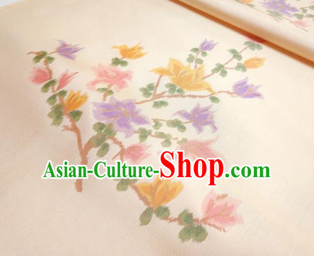 Asian Chinese Traditional Pattern Design Light Pink Silk Fabric China Hanfu Silk Material Asian Chinese Traditional Pattern Design Light Pink Silk Fabric China Hanfu Silk Material