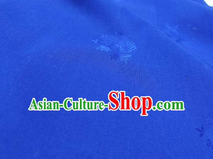 Chinese Traditional Royal Pattern Design Royalblue Silk Fabric Asian China Hanfu Silk Material Chinese Traditional Royal Pattern Design Royalblue Silk Fabric Asian China Hanfu Silk Material