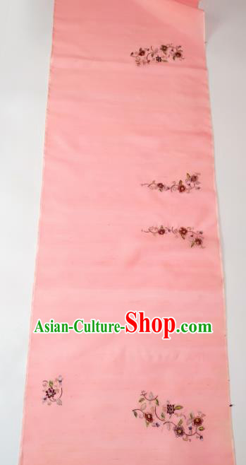 Chinese Traditional Royal Embroidered Pattern Design Pink Silk Fabric Asian China Hanfu Silk Material Chinese Traditional Royal Embroidered Pattern Design Pink Silk Fabric Asian China Hanfu Silk Material