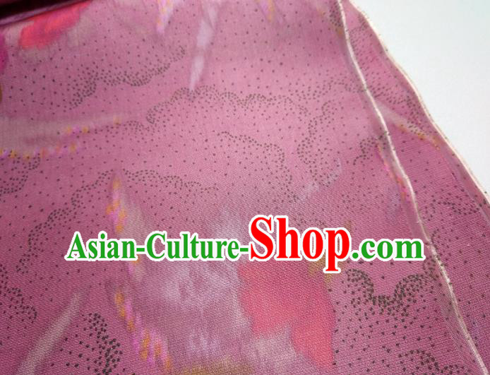 Chinese Traditional Pattern Design Amaranth Silk Fabric Asian China Hanfu Silk Material Chinese Traditional Pattern Design Amaranth Silk Fabric Asian China Hanfu Silk Material