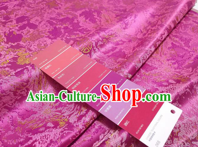 Chinese Traditional Royal Pattern Design Rosy Brocade Fabric Asian Satin China Hanfu Silk Material Chinese Traditional Royal Pattern Design Rosy Brocade Fabric Asian Satin China Hanfu Silk Material