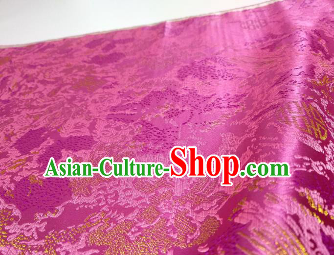 Chinese Traditional Royal Pattern Design Rosy Brocade Fabric Asian Satin China Hanfu Silk Material Chinese Traditional Royal Pattern Design Rosy Brocade Fabric Asian Satin China Hanfu Silk Material