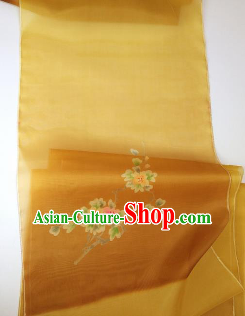 Chinese Traditional Flowers Pattern Design Brown Silk Fabric Asian China Hanfu Silk Material Chinese Traditional Flowers Pattern Design Brown Silk Fabric Asian China Hanfu Silk Material