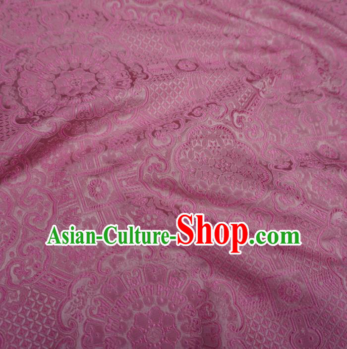 Chinese Traditional Royal Pattern Design Pink Brocade Fabric Asian Satin China Hanfu Silk Material Chinese Traditional Royal Pattern Design Pink Brocade Fabric Asian Satin China Hanfu Silk Material