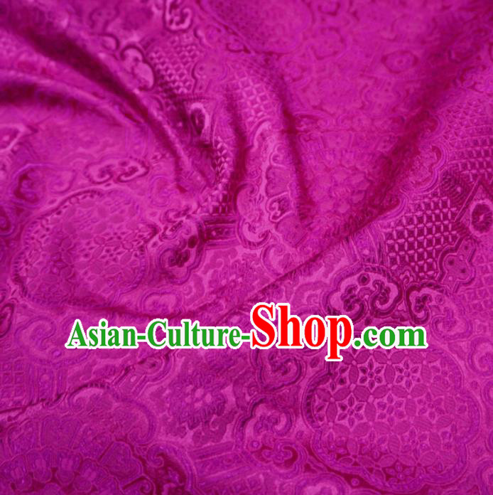 Chinese Traditional Royal Pattern Design Rosy Brocade Fabric Asian Satin China Hanfu Silk Material Chinese Traditional Royal Pattern Design Rosy Brocade Fabric Asian Satin China Hanfu Silk Material