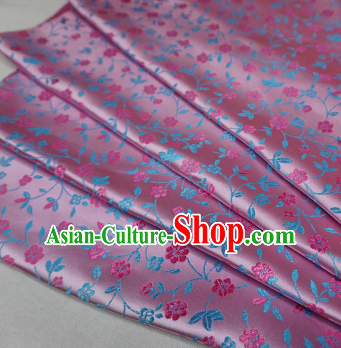 Chinese Traditional Plum Pattern Design Pink Brocade Fabric Asian Satin China Hanfu Silk Material Chinese Traditional Plum Pattern Design Pink Brocade Fabric Asian Satin China Hanfu Silk Material