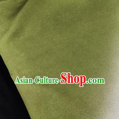 Chinese Traditional Pattern Design Olive Green Silk Fabric Asian China Cheongsam Silk Material