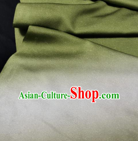 Chinese Traditional Pattern Design Olive Green Silk Fabric Asian China Cheongsam Silk Material Chinese Traditional Pattern Design Olive Green Silk Fabric Asian China Cheongsam Silk Material