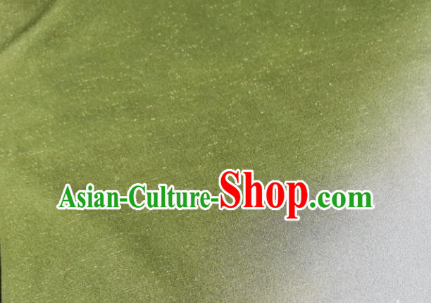 Chinese Traditional Pattern Design Olive Green Silk Fabric Asian China Cheongsam Silk Material Chinese Traditional Pattern Design Olive Green Silk Fabric Asian China Cheongsam Silk Material