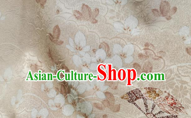 Chinese Traditional Pattern Design Apricot Brocade Fabric Asian Satin China Hanfu Silk Material Chinese Traditional Pattern Design Apricot Brocade Fabric Asian Satin China Hanfu Silk Material