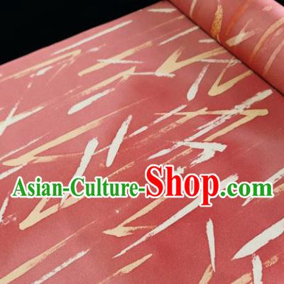 Chinese Traditional Classical Pattern Design Red Silk Fabric Asian China Cheongsam Silk Material