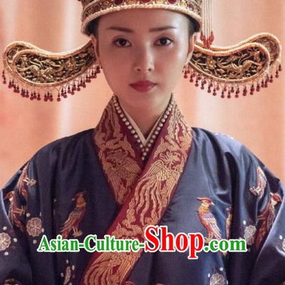 Drama Royal Nirvana Chinese Ancient Song Dynasty Crown Princess Zhang Nianzhi Replica Costumes and Headpiece Complete Set