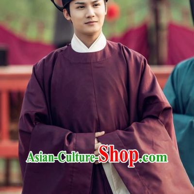Chinese Ancient Song Dynasty Count of Jiayi Drama Royal Nirvana Gu Feng En Replica Costumes and Hat Complete Set