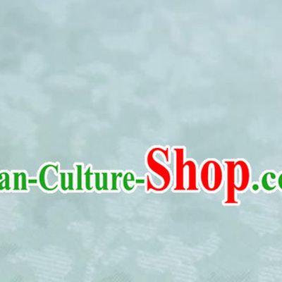 Chinese Traditional Pattern Design Light Green Silk Fabric Asian China Hanfu Mulberry Silk Material