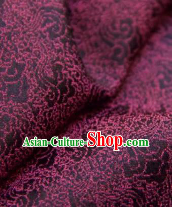 Chinese Traditional Clouds Pattern Design Amaranth Silk Fabric Asian China Hanfu Mulberry Silk Material Chinese Traditional Clouds Pattern Design Amaranth Silk Fabric Asian China Hanfu Mulberry Silk Material