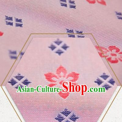 Chinese Traditional Pattern Design Pink Silk Fabric Asian China Hanfu Mulberry Silk Material
