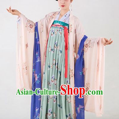 Chinese Traditional Court Lady Dress Ancient Tang Dynasty Imperial Consort Costumes for Women