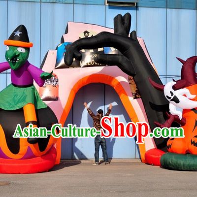 Large Halloween Inflatable Models Haunted House Inflatable Arches